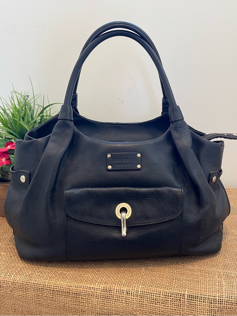 Kate Spade New York Stevie Satchel Bag Black